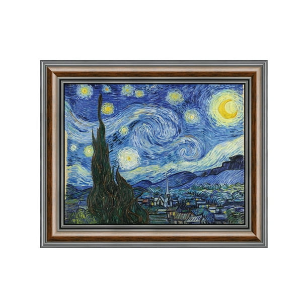 Starry Night Vincent Van Gogh Painting Print Art Canvas Framed Wall Poster Decor Starry Night Vincent Van Gogh Painting Print Art Canvas Framed Wall Poster Decor